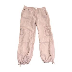 Anthropologie Light Mauve Cargo Jogger Pants